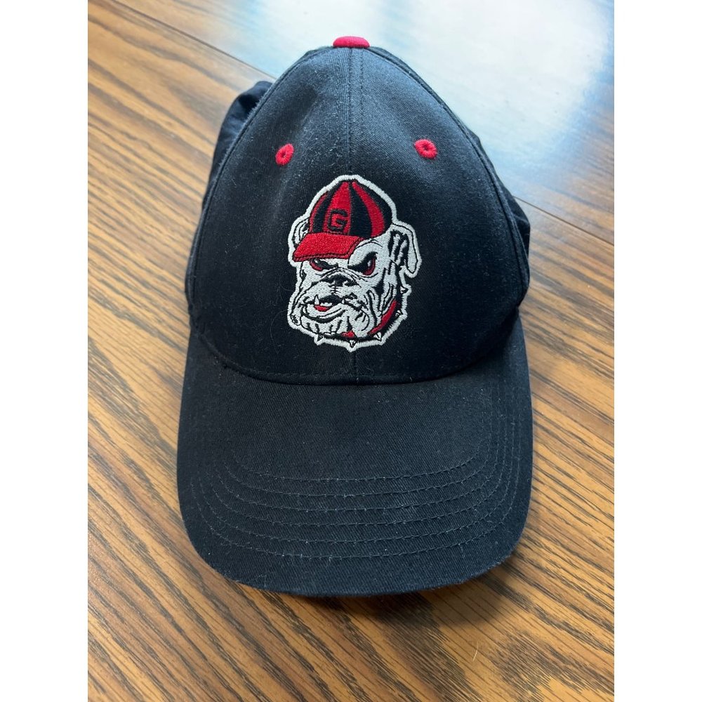 Captivating headwear black Georgia Bulldogs unisex Velcro back ball cap